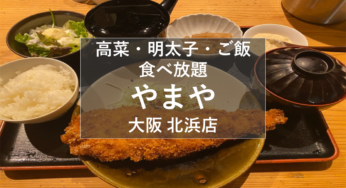 大阪北浜『博多もつ鍋 やまや 大阪北浜店』で明太子食べ放題ランチ！【姫しばグルメ・ランチ】